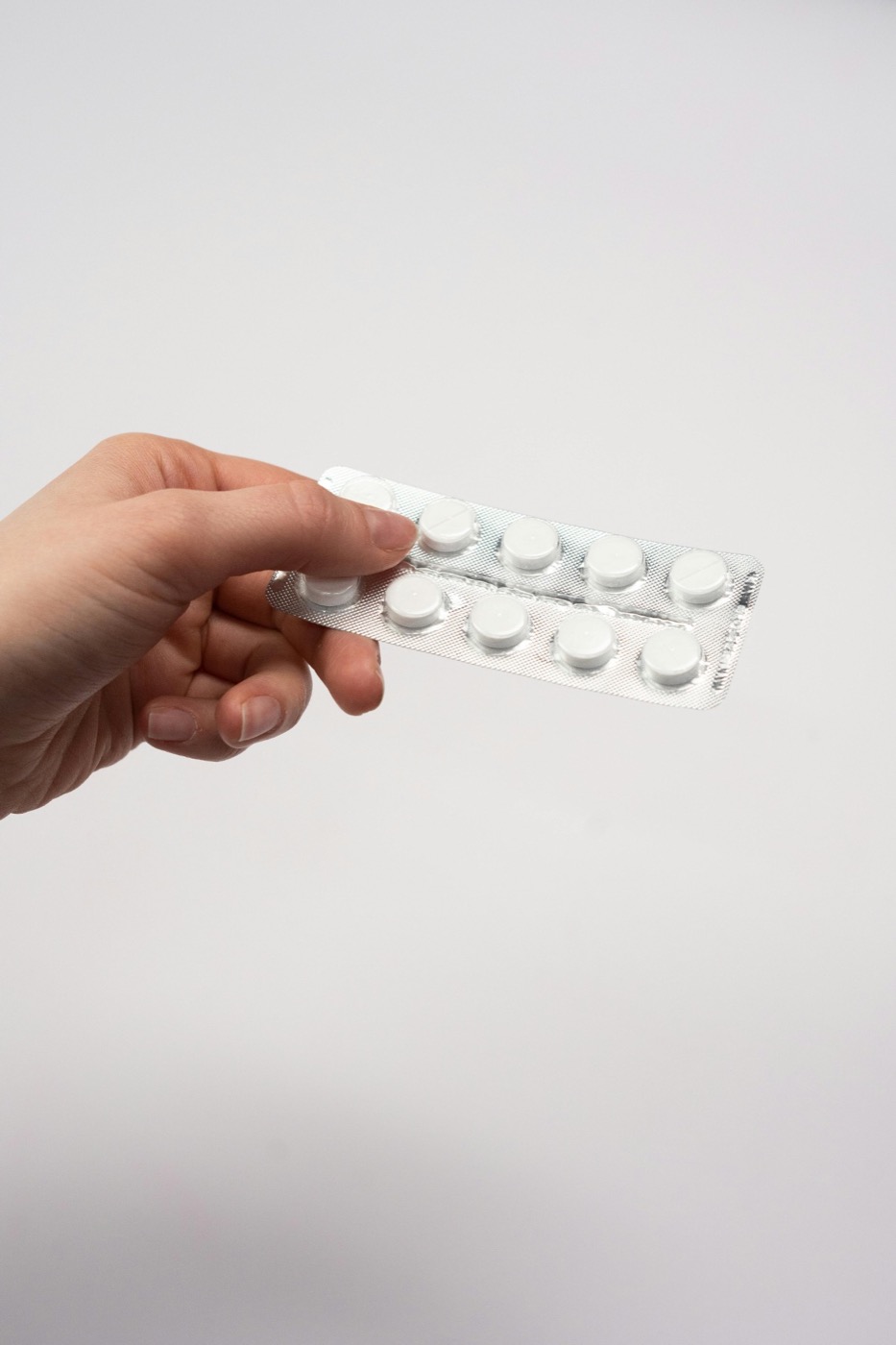 Medication tablets in blister packaging